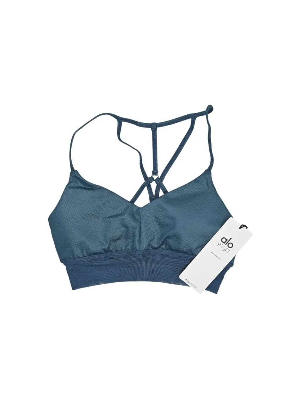 ALO Yoga Lush Bra W9074R in Eclipse Glossy/Eclipse